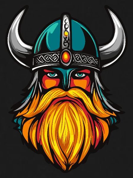 Viking Head Helmet