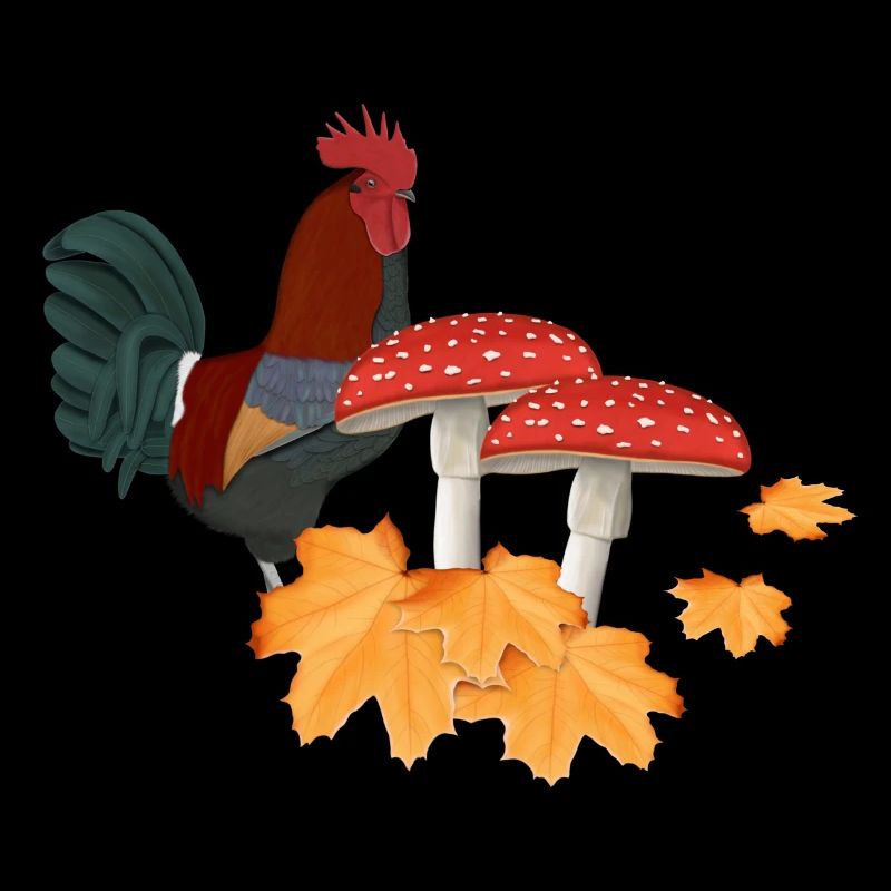 Coq Automne Oiseau Birdwatcher Halloween Effrayant