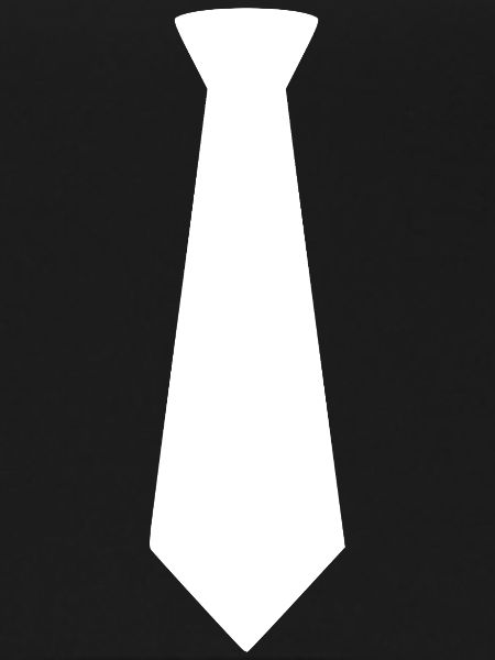 Minimalistische Krawatten-Silhouette