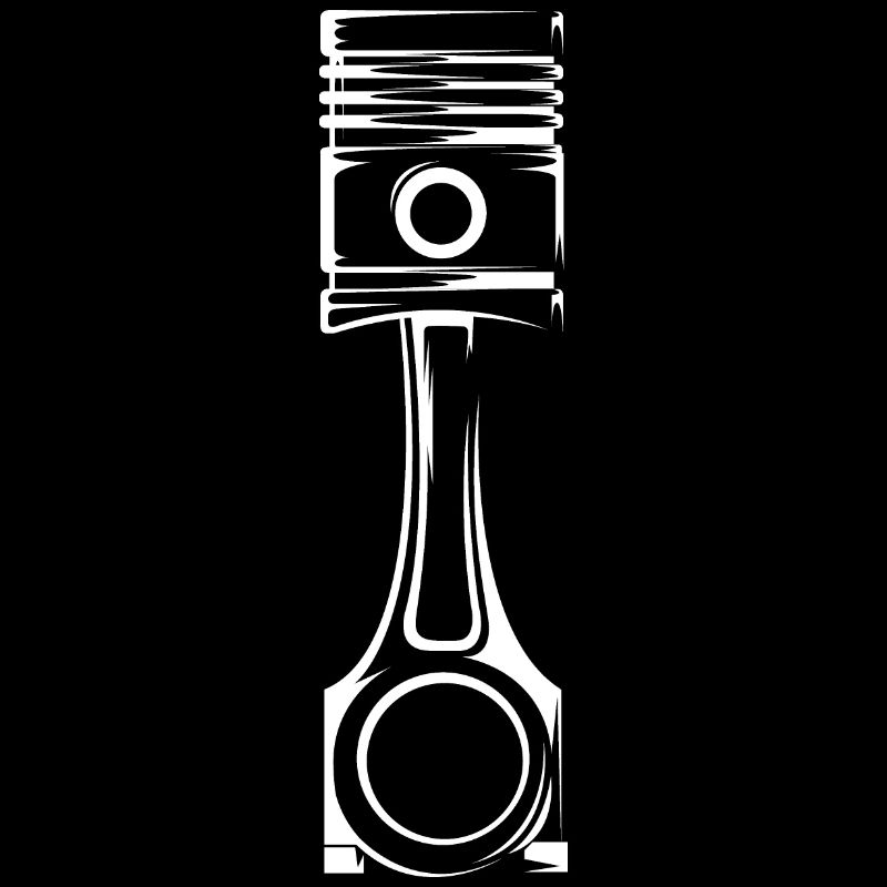piston engine v8 musclecar car icon graphic logo