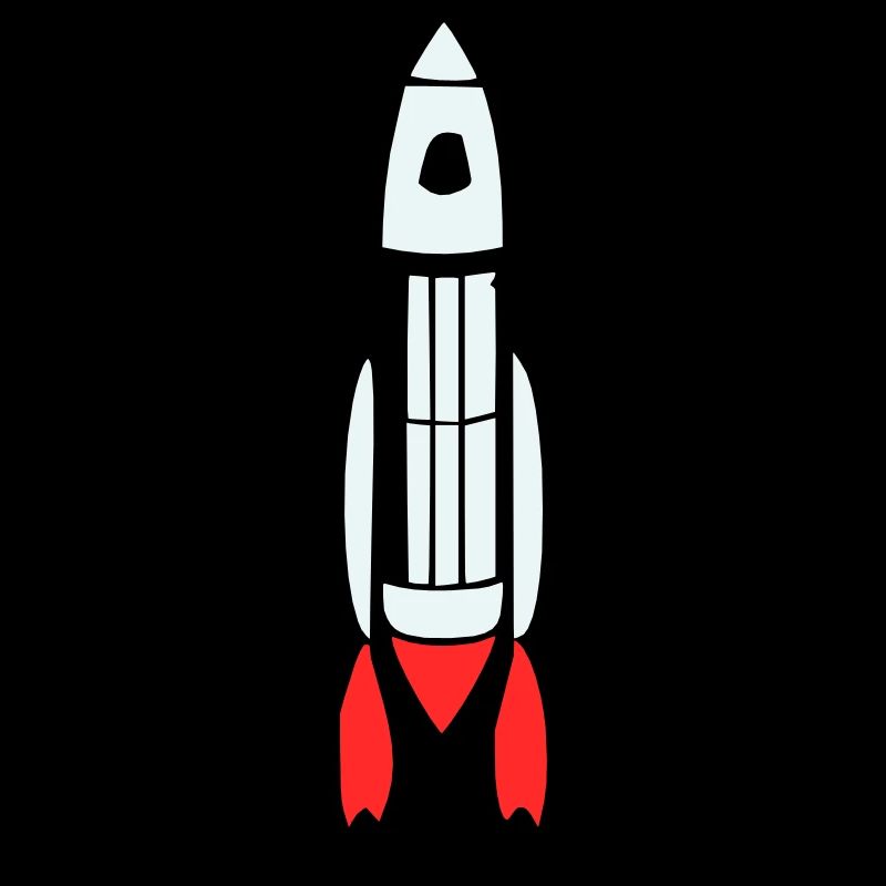 Vecteur de vol spatial spatial de fusée spatiale