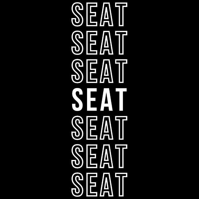 Word, Siege, minimalist typographic repetition