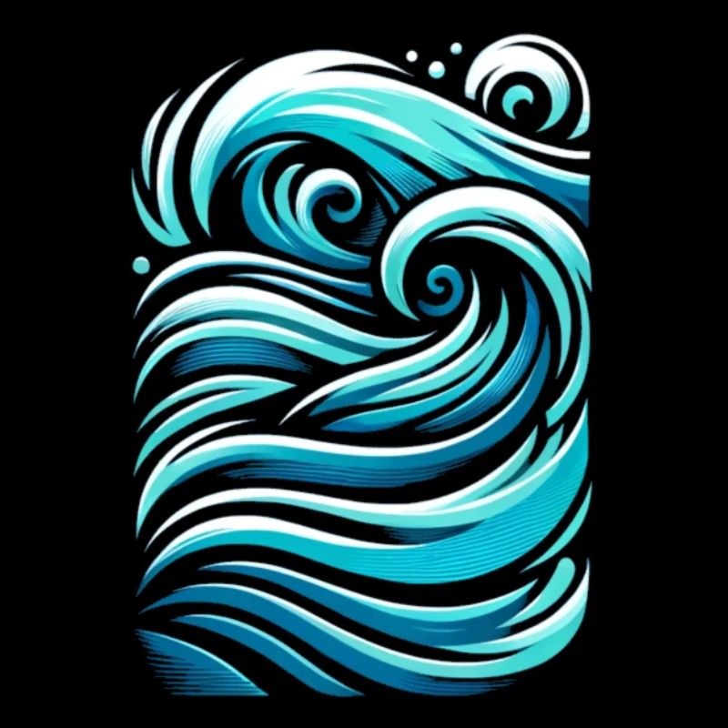 Abstrakter Ozean