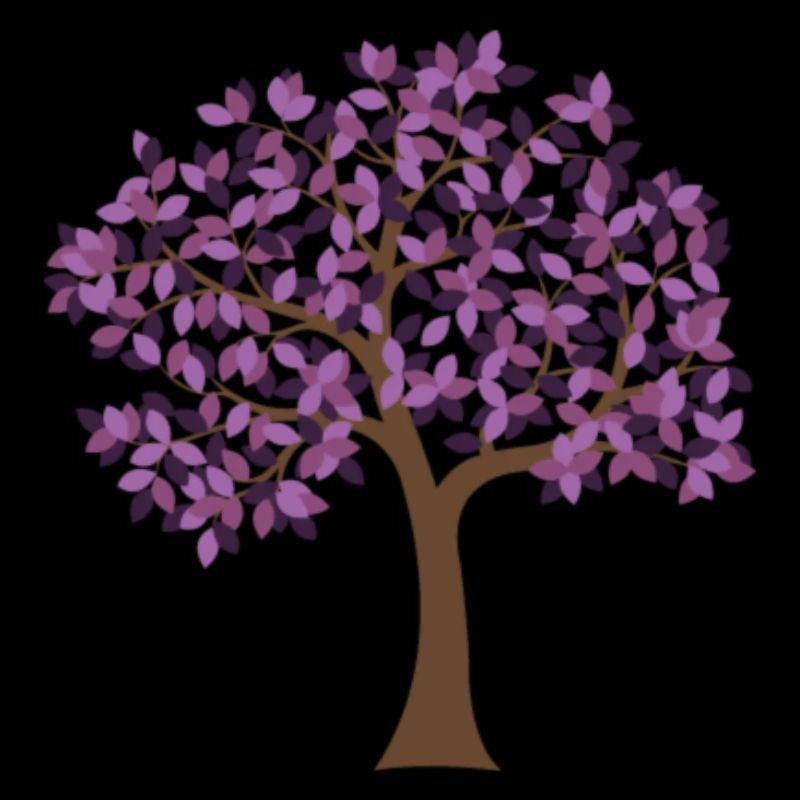 violetter Baum