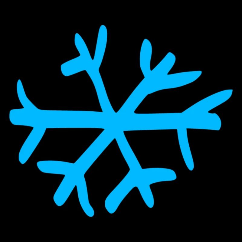 Flocon de neige bleu