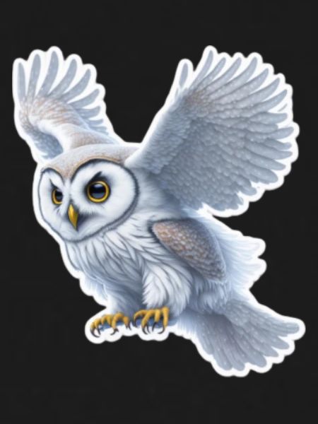 Owl Flight Sticker