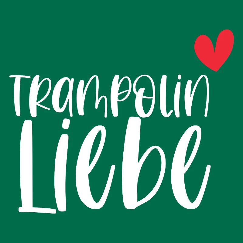 Trampolin Liebe Springen Hobby Geschenk
