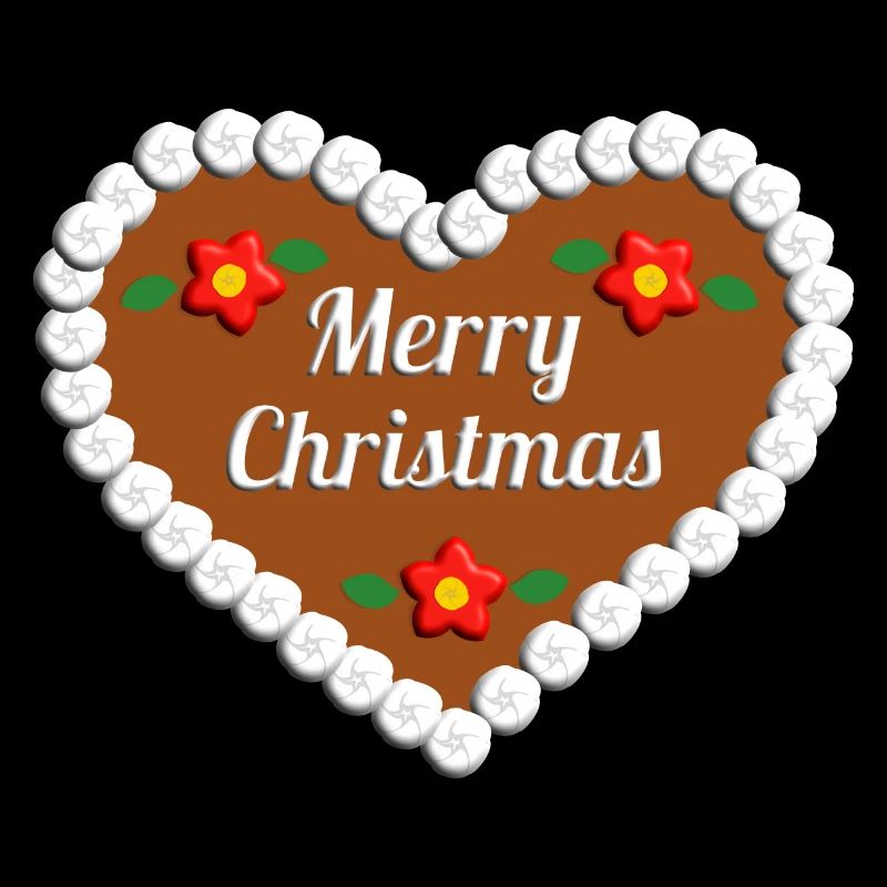 Frohe Weihnachten Lebkuchenherz Geschenk