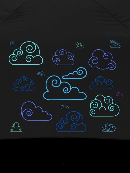 Neon Spiral Clouds