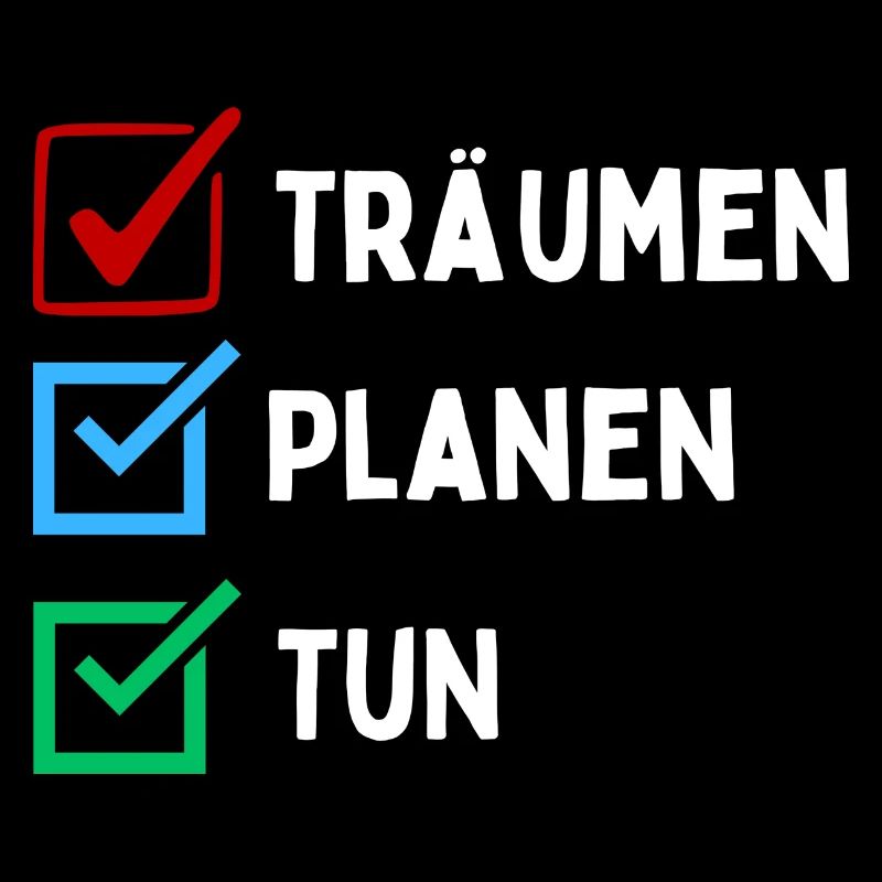 Plan de rêve faire liste de contrôle conception coloré rouge bleu