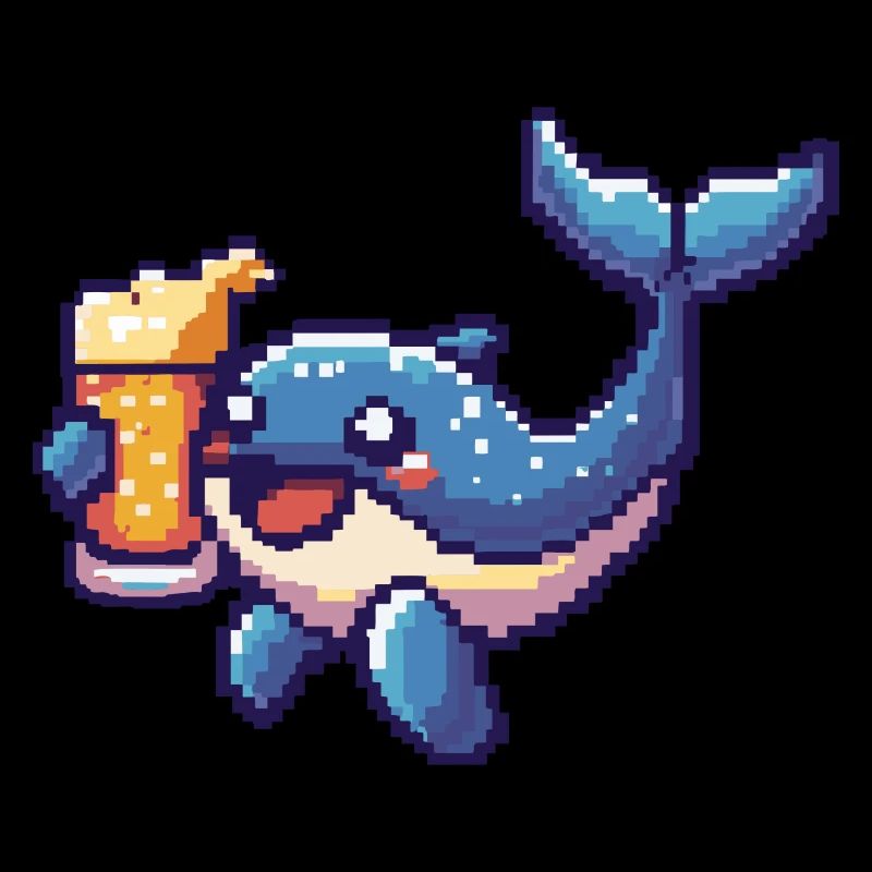 Whale Beer Pixel