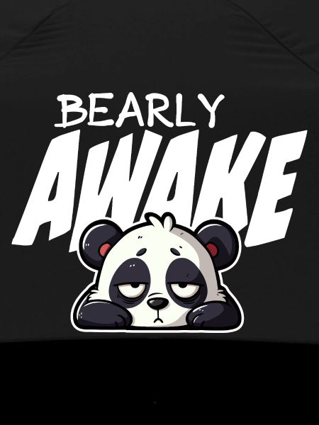 Sleeping Panda Barely Awake