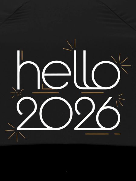 Hello 2026 Neon Fireworks