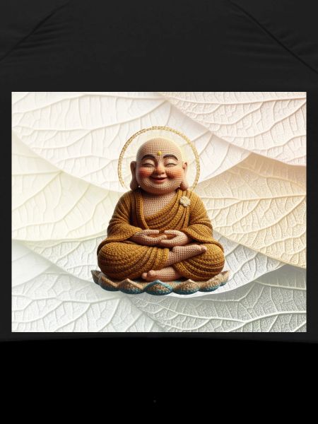 Buddha auf Blattmuster