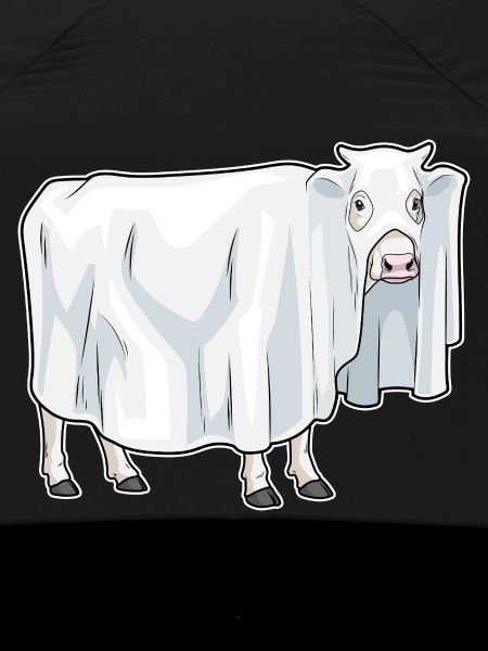 Vache Halloween fantôme