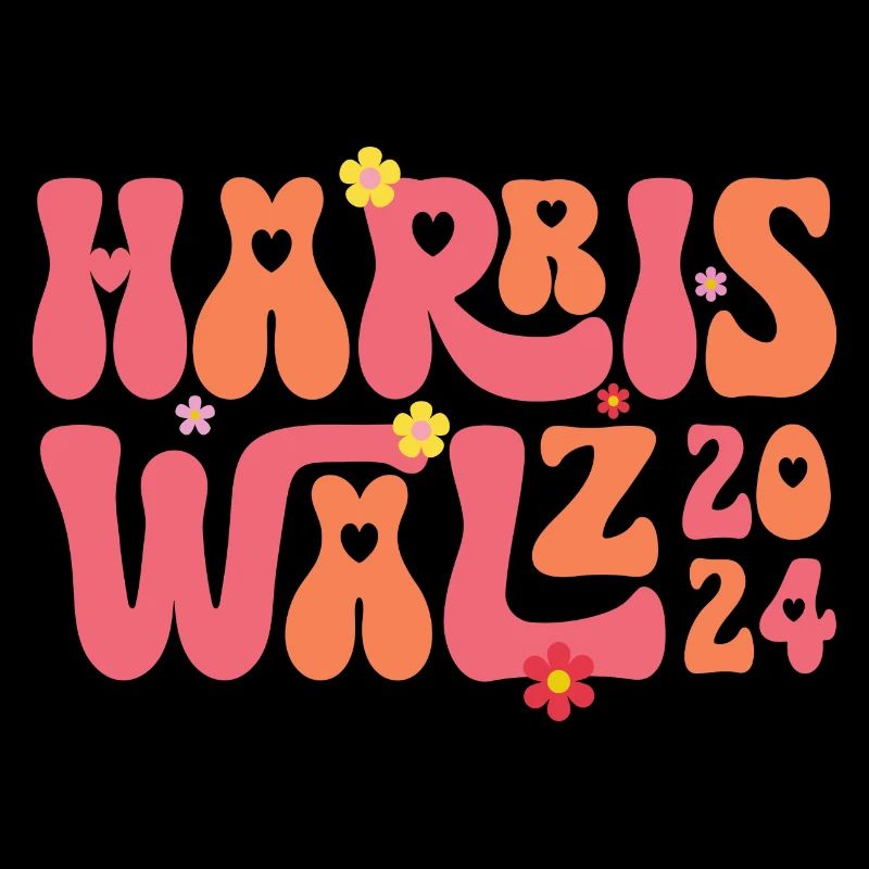 Kamala Harris Walz Waltz 2024 Rétro