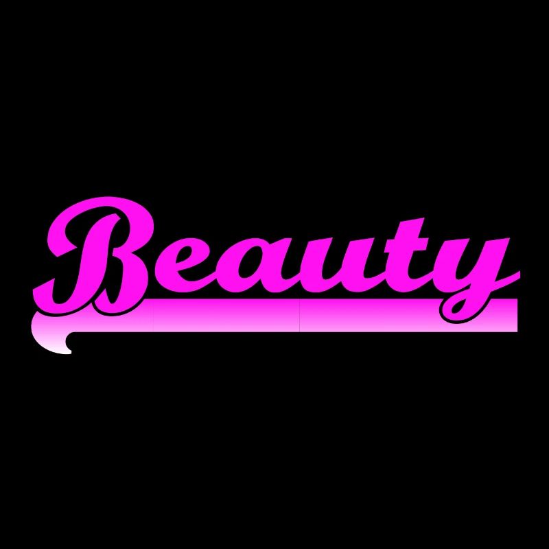 Beauté - lettrage rose