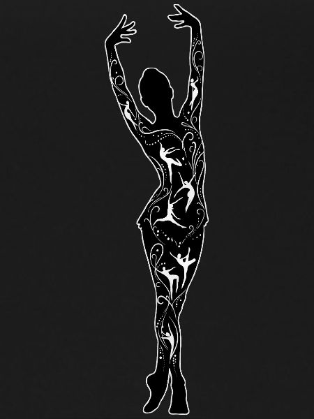 Danseuse avec danseurs