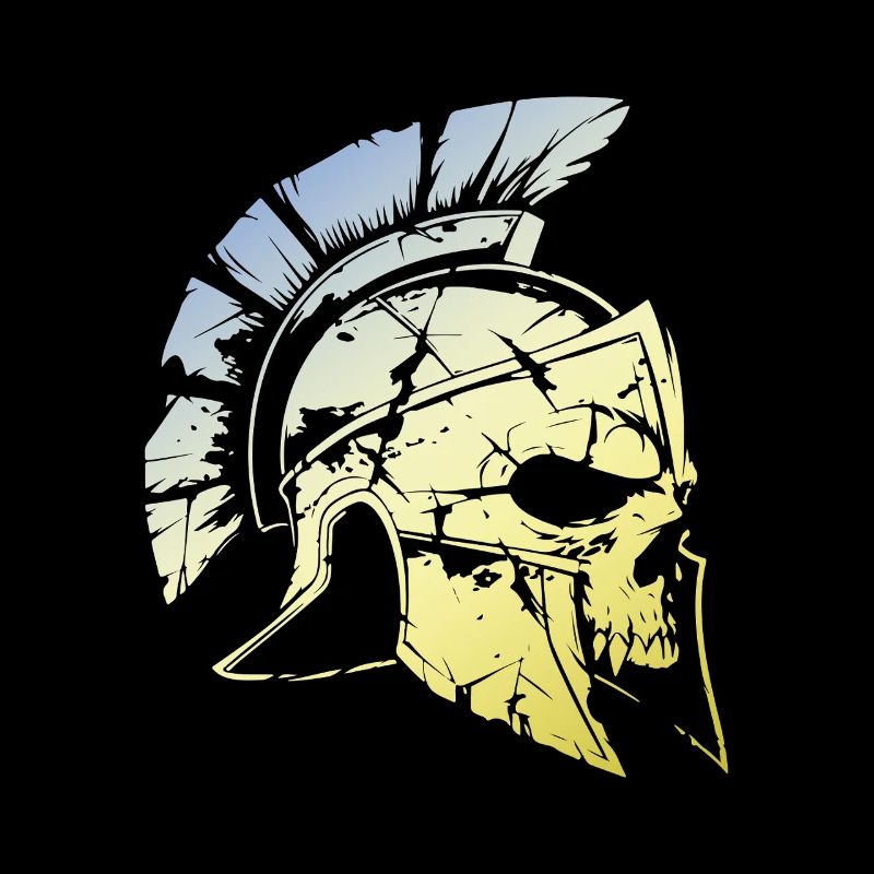 Crâne de gladiateur spartiate