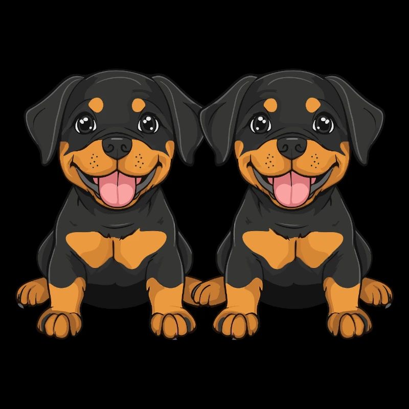 Rottweiler Hund Comic