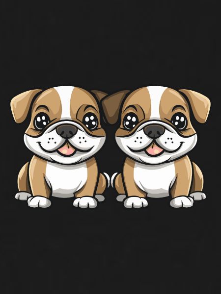 Bulldog Dog Comic