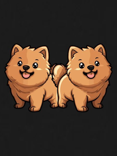 Chow Chow Hund Comic