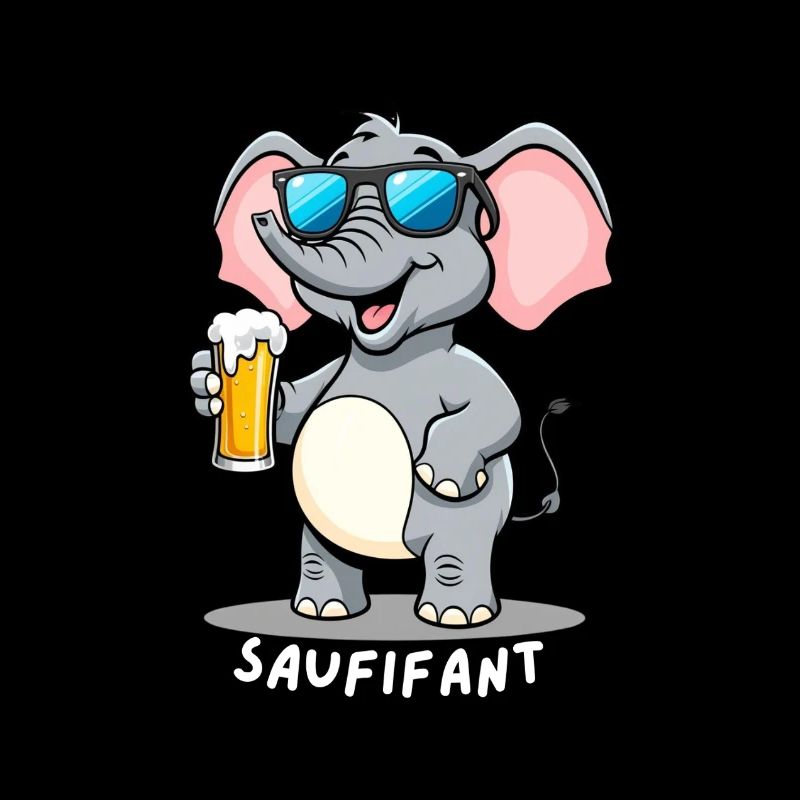 Elefant mit Bier