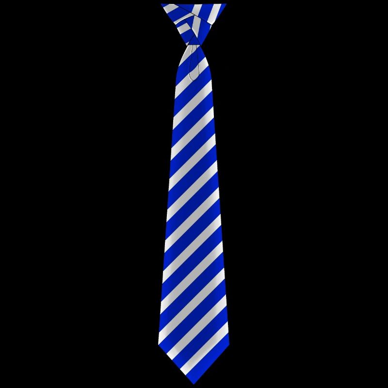 Tie striped blue