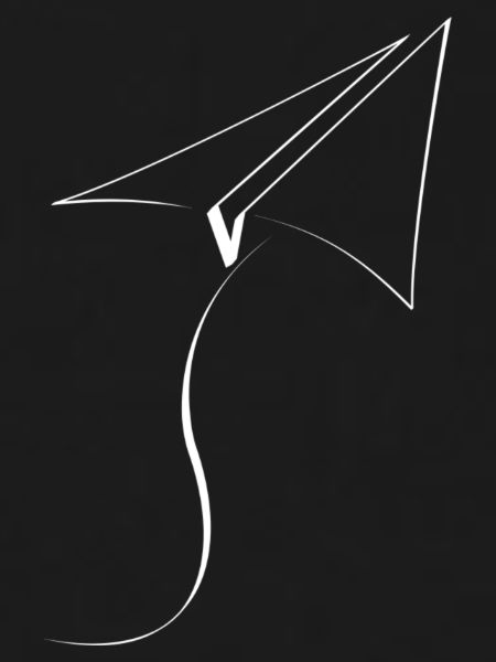 paper airplane White