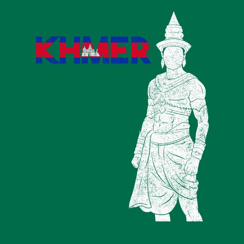 Cambodge Guerrier Khmer Épée Drapeau I Cadeau