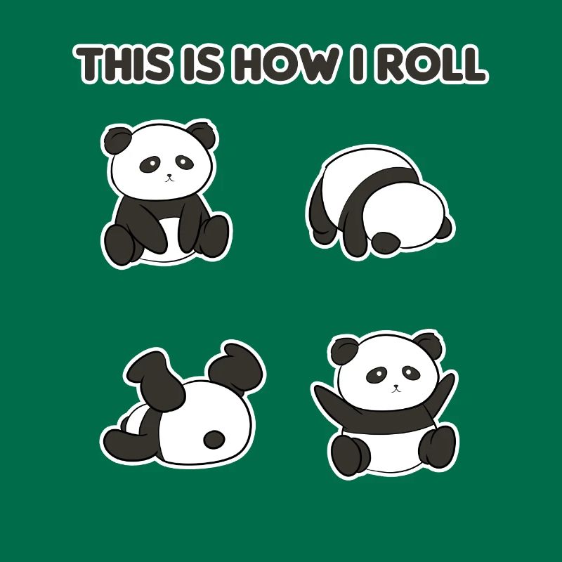 Panda Bear Roll So I Roll I Gift