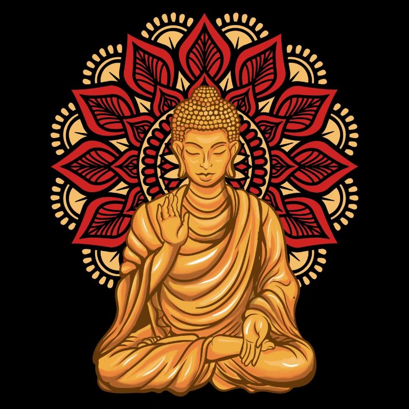 Buddha Mönch Namaste Buddhaful Tag I Geschenk