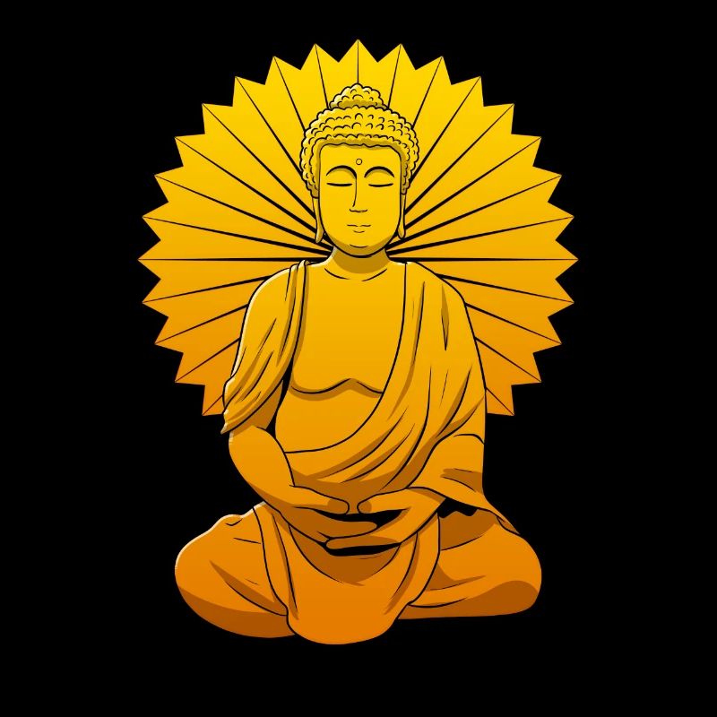 Buddha Monk Namaste Buddhism I Gift