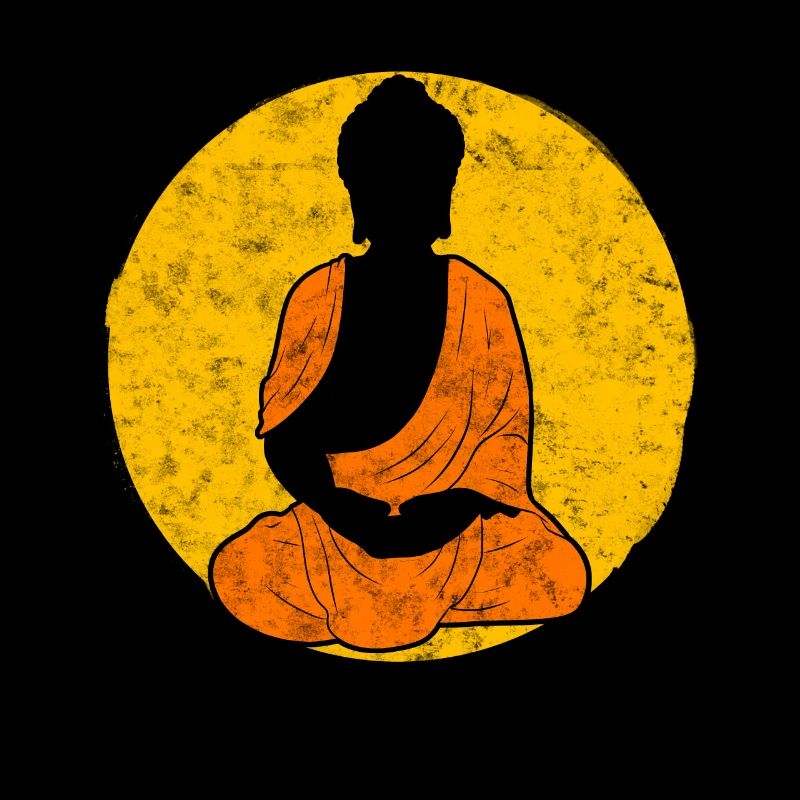 Buddha Monk Namaste Buddhism I Gift