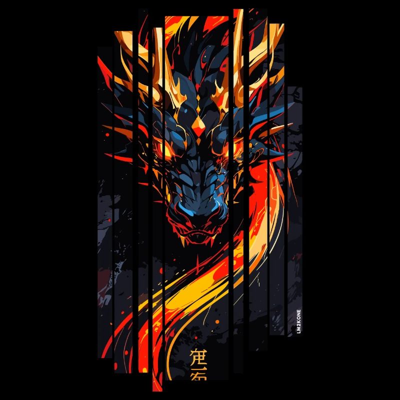 Roter Fantasy-Drache