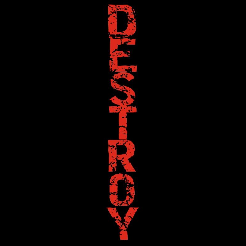 Destroy in red