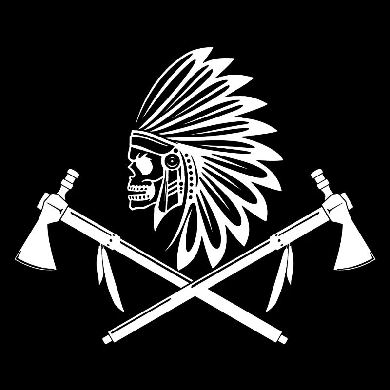 Guerrier indien blanc