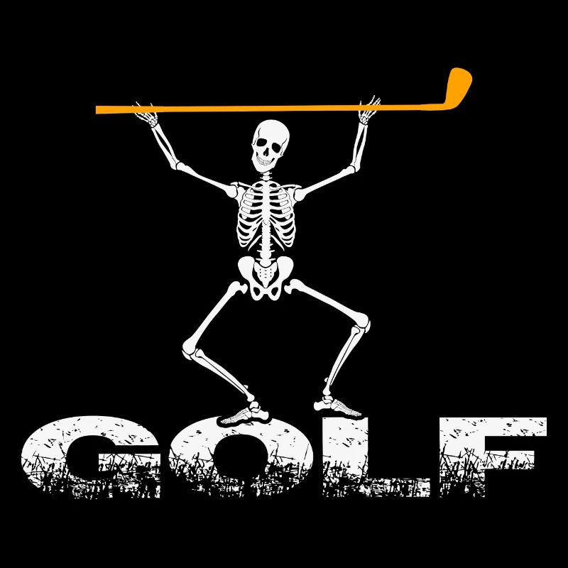 Golf Halloween-Golf-Party Golfer mit Golfschläger