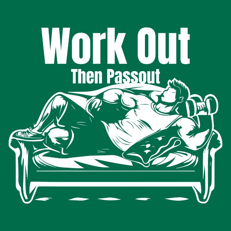 TSHIRT DE GYMNASTIQUE POUR HOMME S’ENTRAÎNER PUIS S’ÉVANOUIR