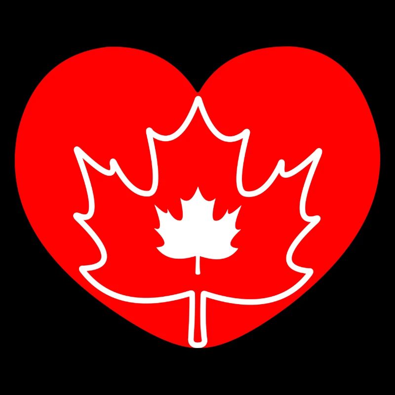 Cœur du Canada feuille d’érable