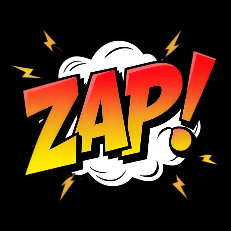 ZAP! - A Dynamic Comic Book Exclamation