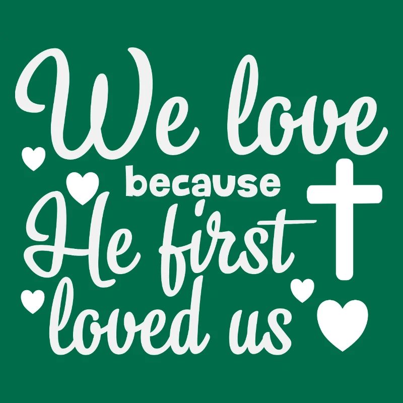 Religious love message illustration