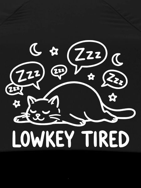 Lowkey Tired Sleeping Cat