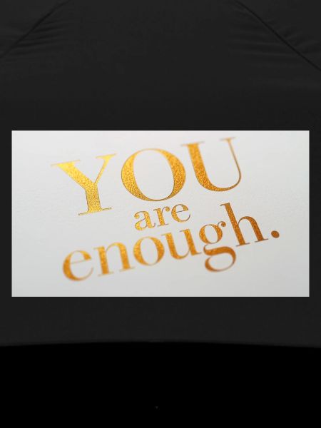 Motivational Gold Foil Text Print