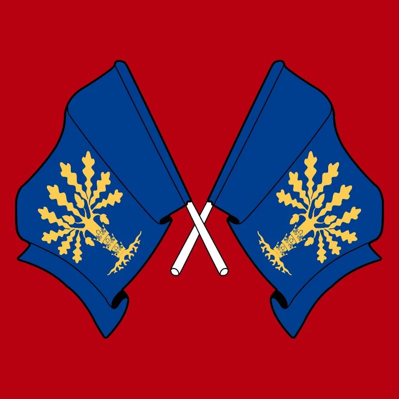 Blekinge, Suède – Double drapeau