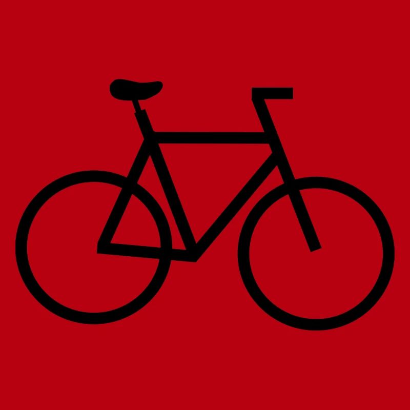 Image d’ombre du logo de vélo simple