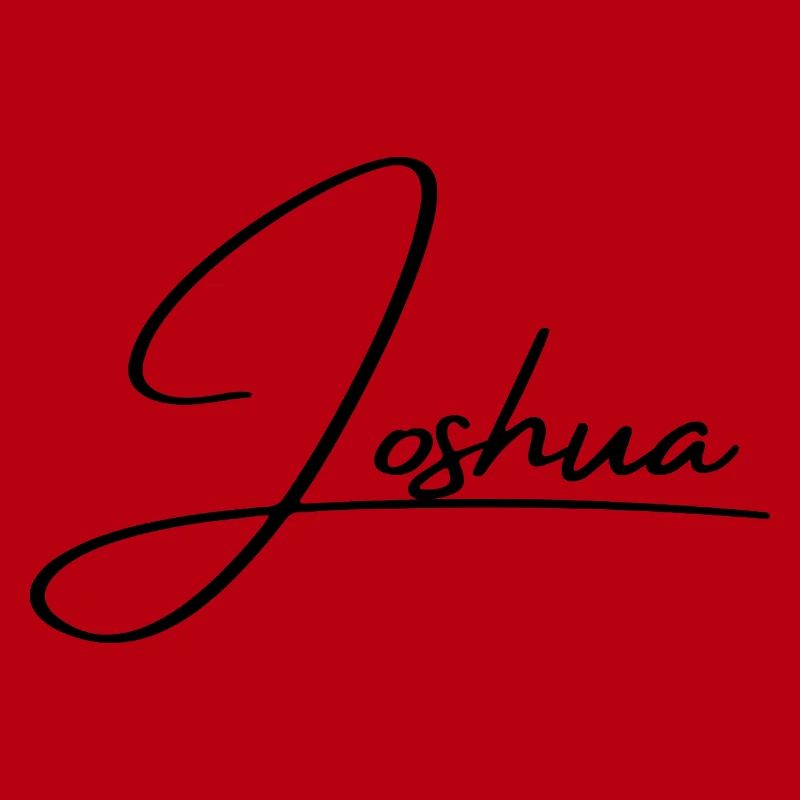 Joshua Name - Elegant Cursive Script
