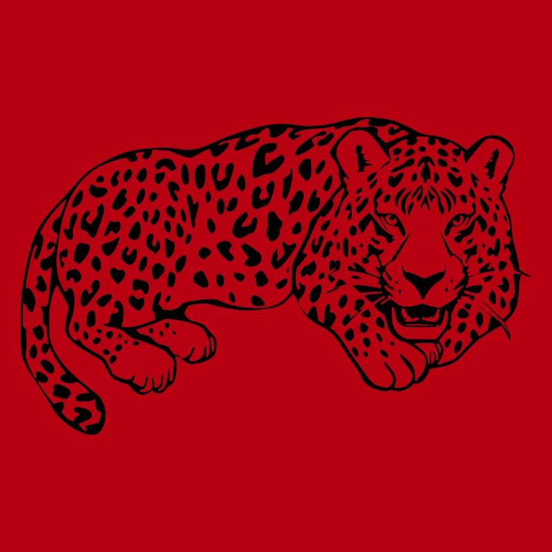 Leopard Black Lepard Pattern T-shirt Gift