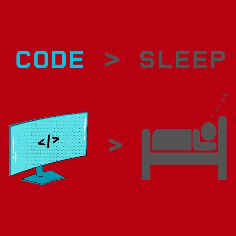 Code vs Sleep: Coder im Schlafmodus