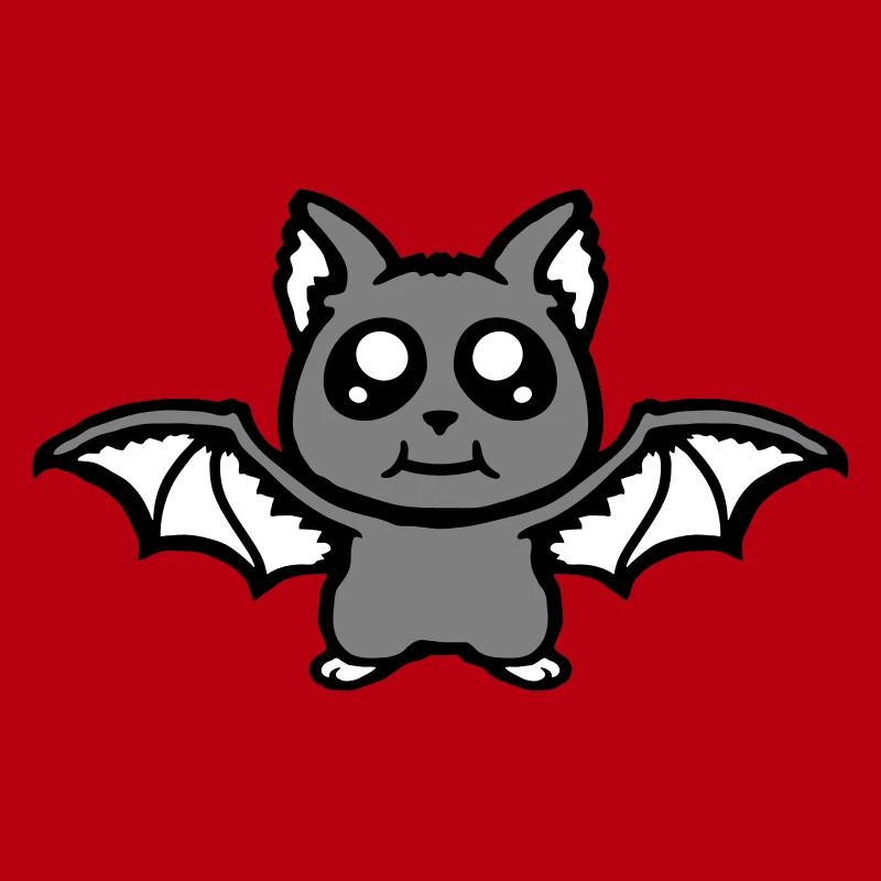 Little Cute Bat Halloween Funny Comic Cute